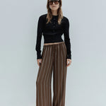Petra Pant in Tan Stripe Elka Collective