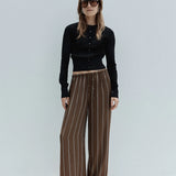 Petra Pant in Tan Stripe Elka Collective