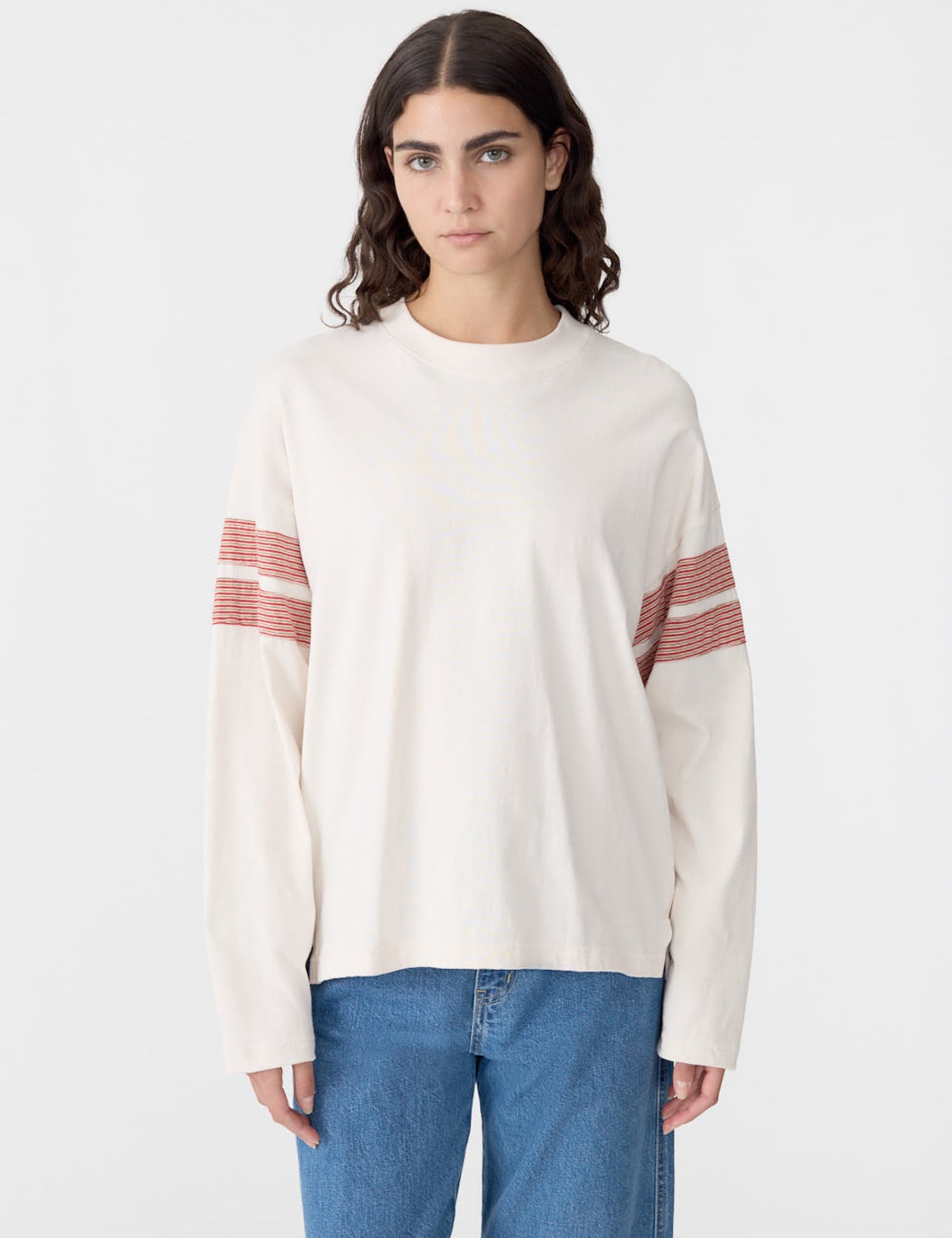 Boxy Rib Insert L/S T-Shirt BASSIKE