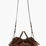 Brown Suede Mila Medium Tote