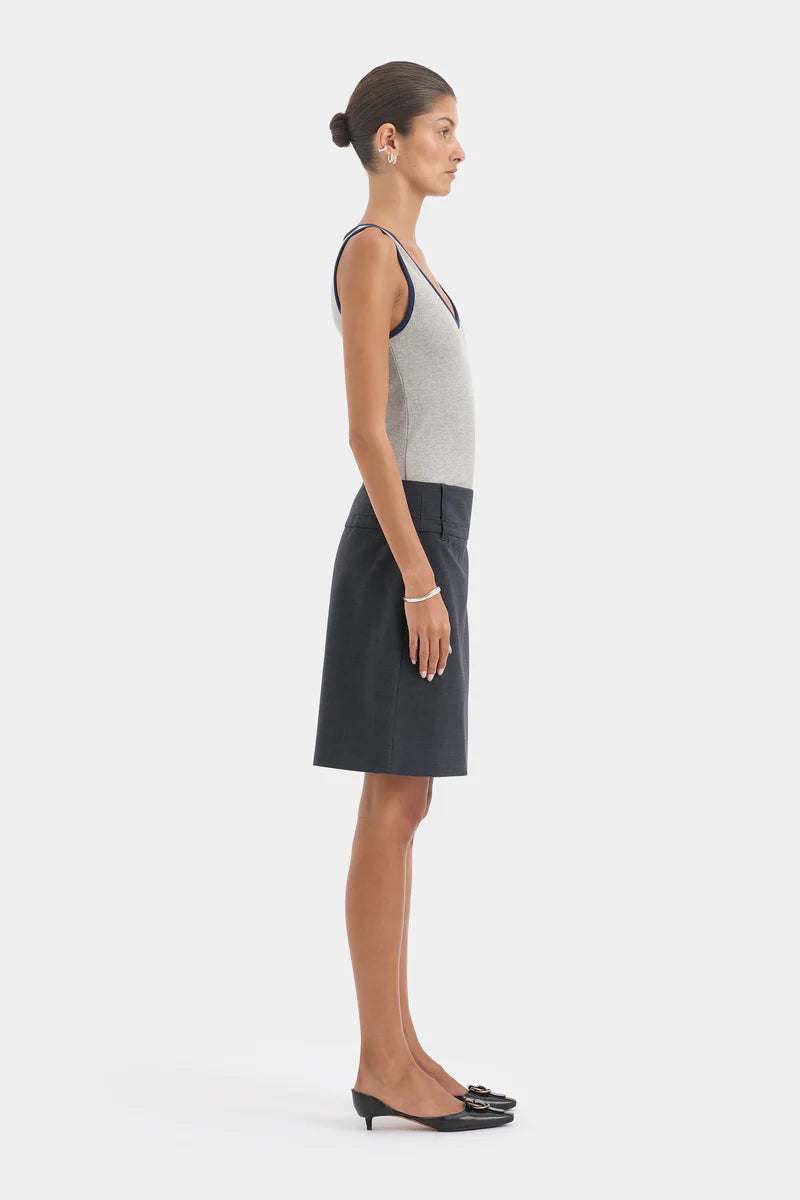 Yes Sir. Ribbed Tank in Grey Marle (Copy) Sir.