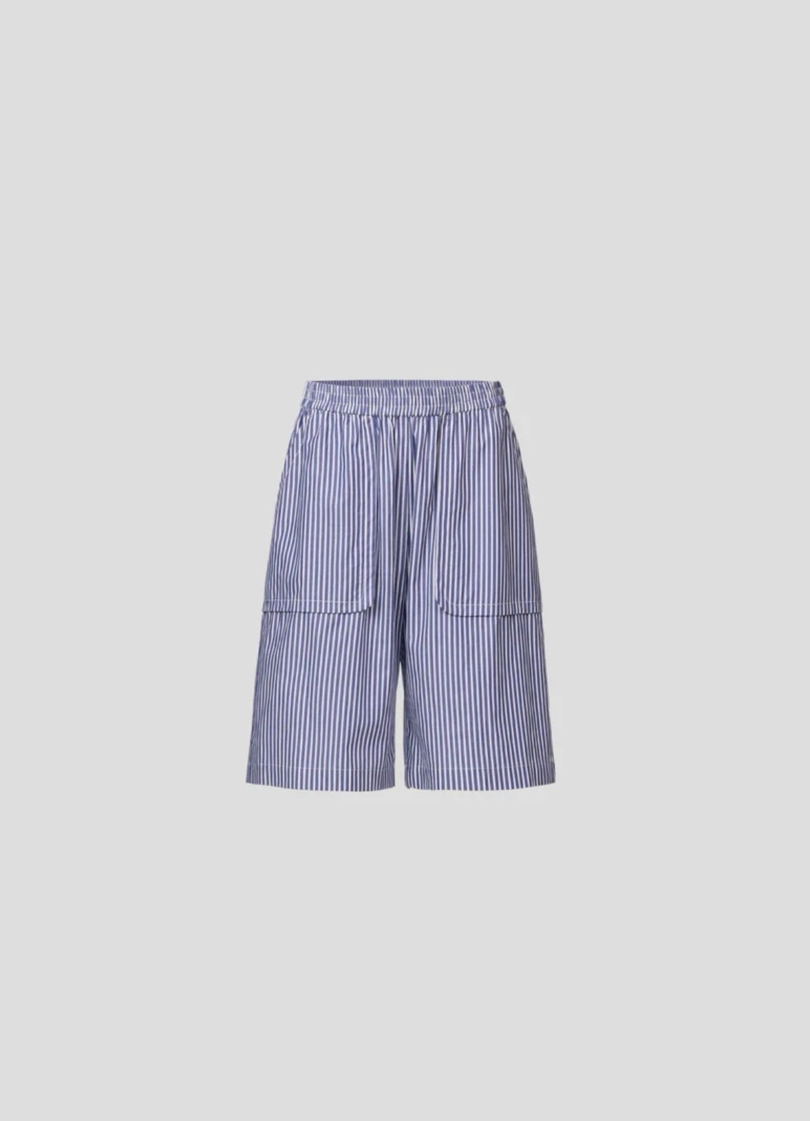 Knox Short in Blue and White Stripe