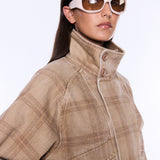 Zuri Jacket in Beige Check