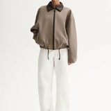 Dora Bomber Jacket in Taupe