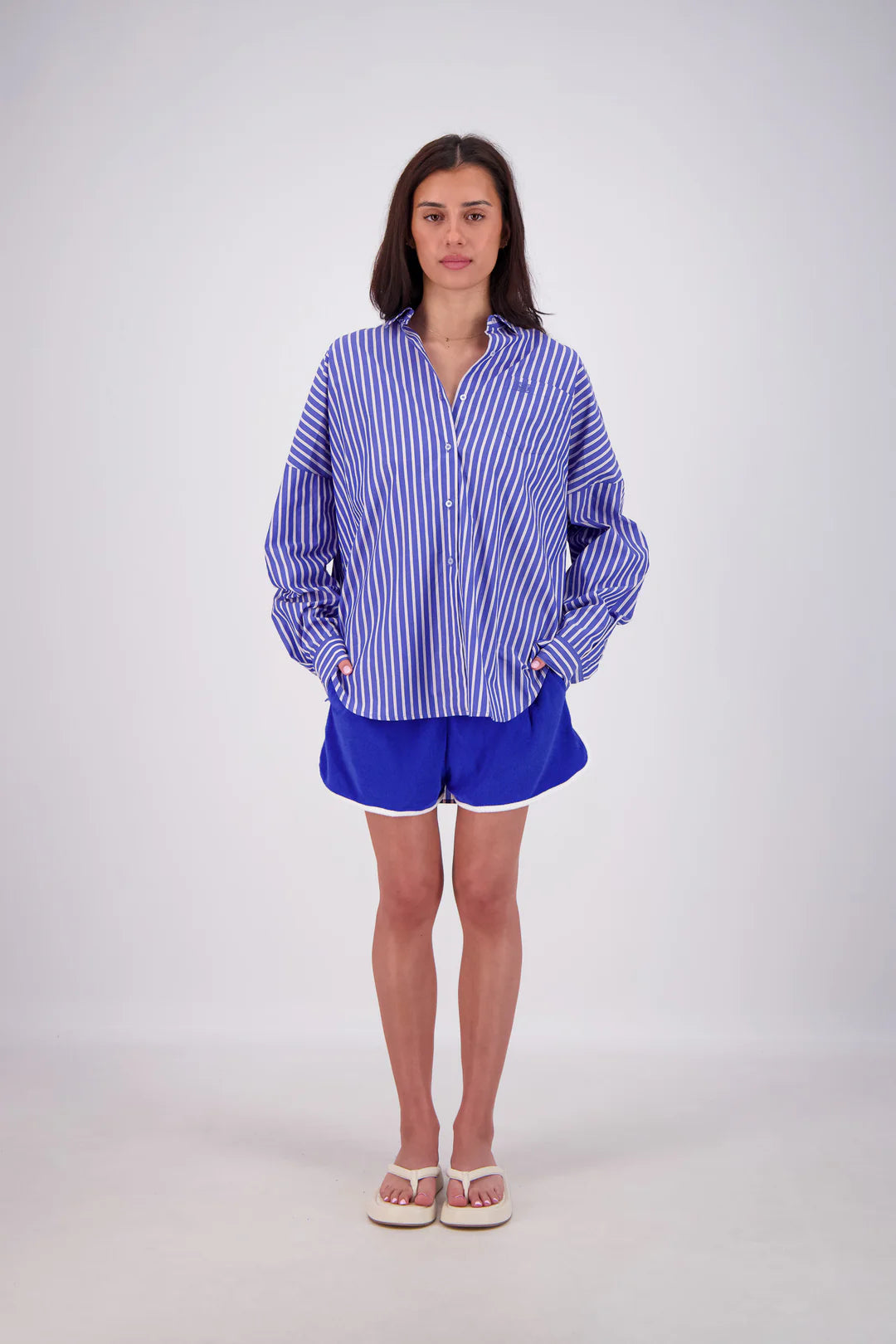 Mahalo Shirt in Blue Jasmine Alexa