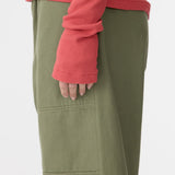 Sheer Rib L/S T-Shirt in Red