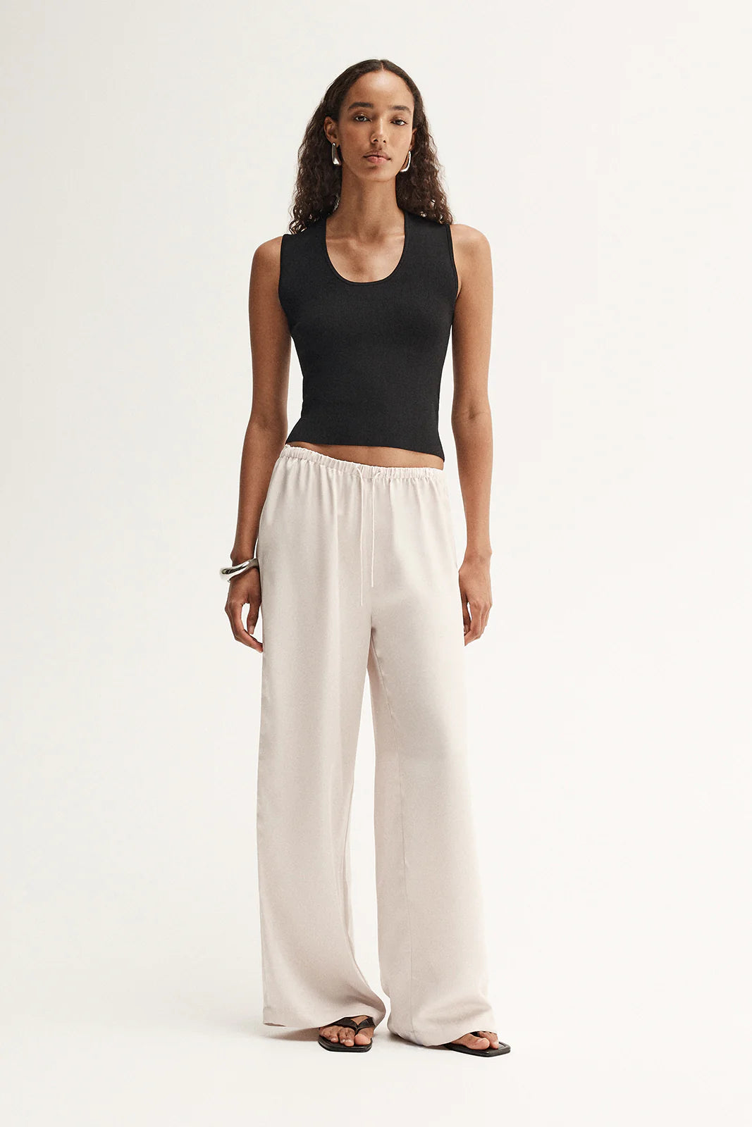 Mina Pant in Ivory Elka Collective