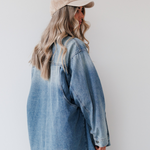 Charlie Jacket in Blue Denim Mabel