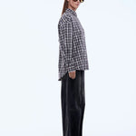 Gigi Check Shirt in Charcoal Ena Pelly