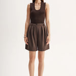 Hayes Knit Top in Chocolate Elka Collective