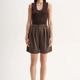 Hayes Knit Top in Chocolate Elka Collective