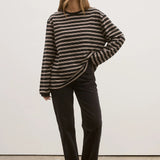 Lee L/S Stripe Top in Brown