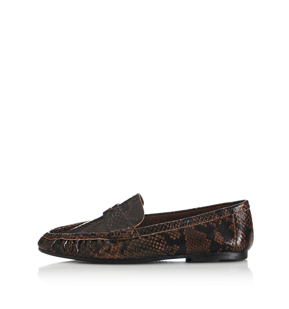 Brown leather loafer alias mae clothlifestyle boutique 