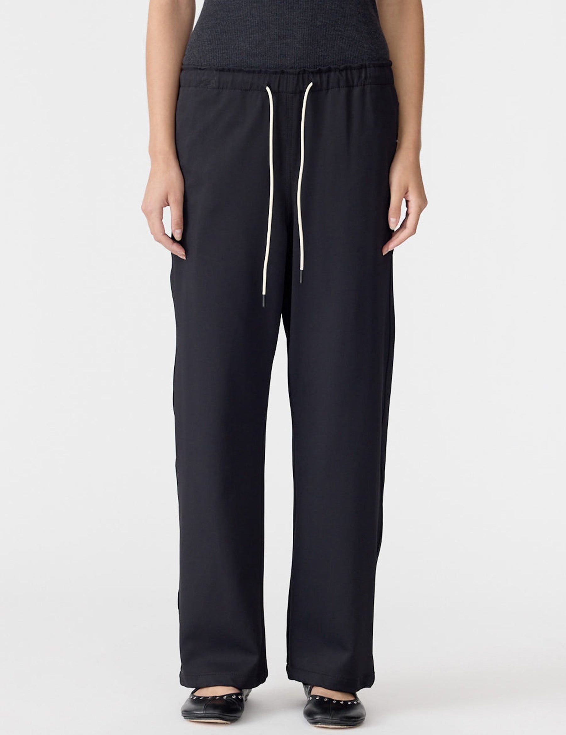 Twill Minimal Pant in Black BASSIKE