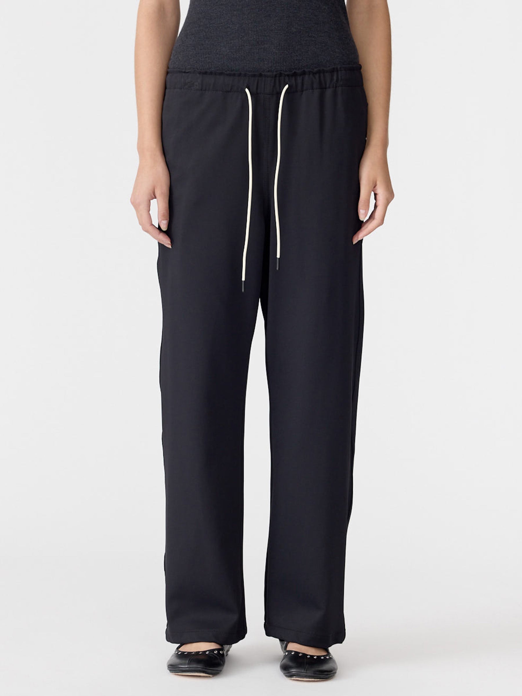 Twill Minimal Pant in Black BASSIKE