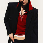 Masquerade Polo in Red Viktoria + Woods