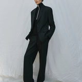 Michigan Blazer in Black Pinstripe Cloth Lifestyle Boutique