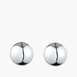 Domed Earring in Gunmetal Anna Rossi