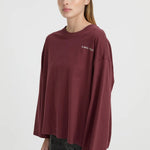 Mandy Tee in Burgundy Blanca
