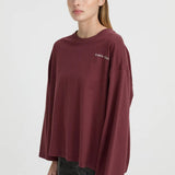 Mandy Tee in Burgundy Blanca