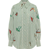 Bisou Embroidered Long Sleeve Shirt Alemais