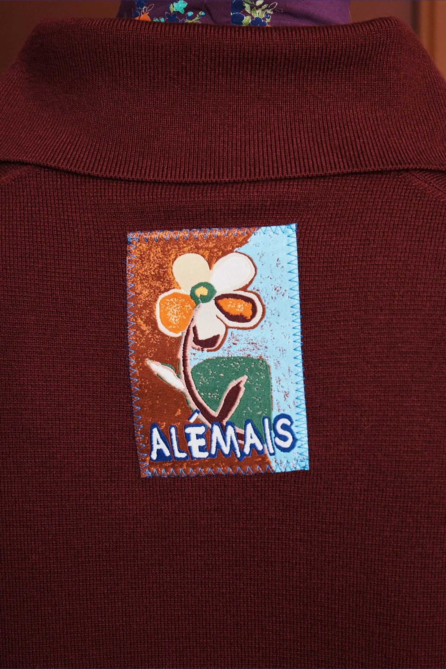 Claudia Plum Knit Polo Alemais