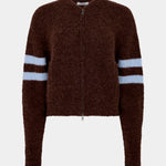Wool Alpaca Zip Up Knit BASSIKE