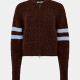 Wool Alpaca Zip Up Knit BASSIKE