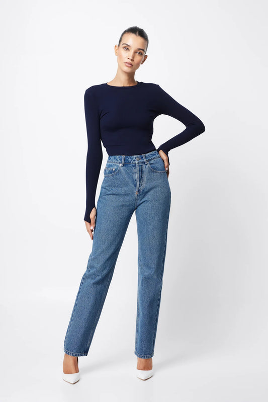 Brooklyn Top in Navy