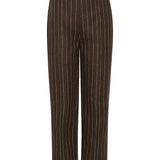Thea Trousers in Chocolate Pinstripe Posse