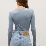 Lara Bodysuit in Blue Bayse Brand
