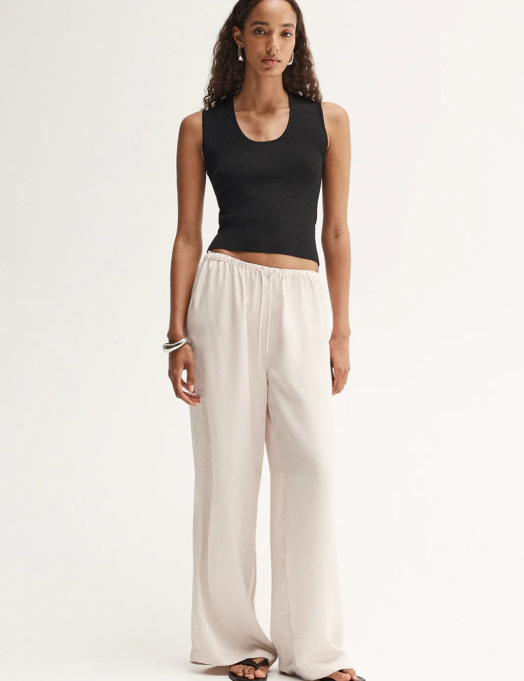 Mina Pant in Ivory Elka Collective