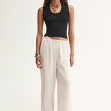 Mina Pant in Ivory Elka Collective