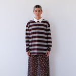 Winnie Polo in Chocolate Stripe Mabel