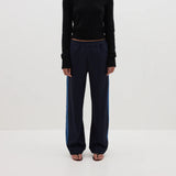 Twill Stripe Detail Pant in Navy