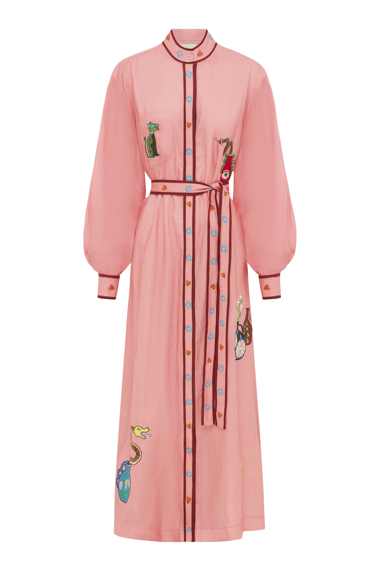 Timmy Embroidered Shirt Dress