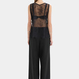Ingrid Lace Top in Black Sir.