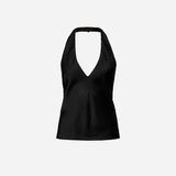 Evian Halter Top in Black Viktoria + Woods