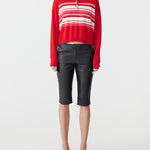 Fine Gauge Wool Cashmere Polo in Red BASSIKE