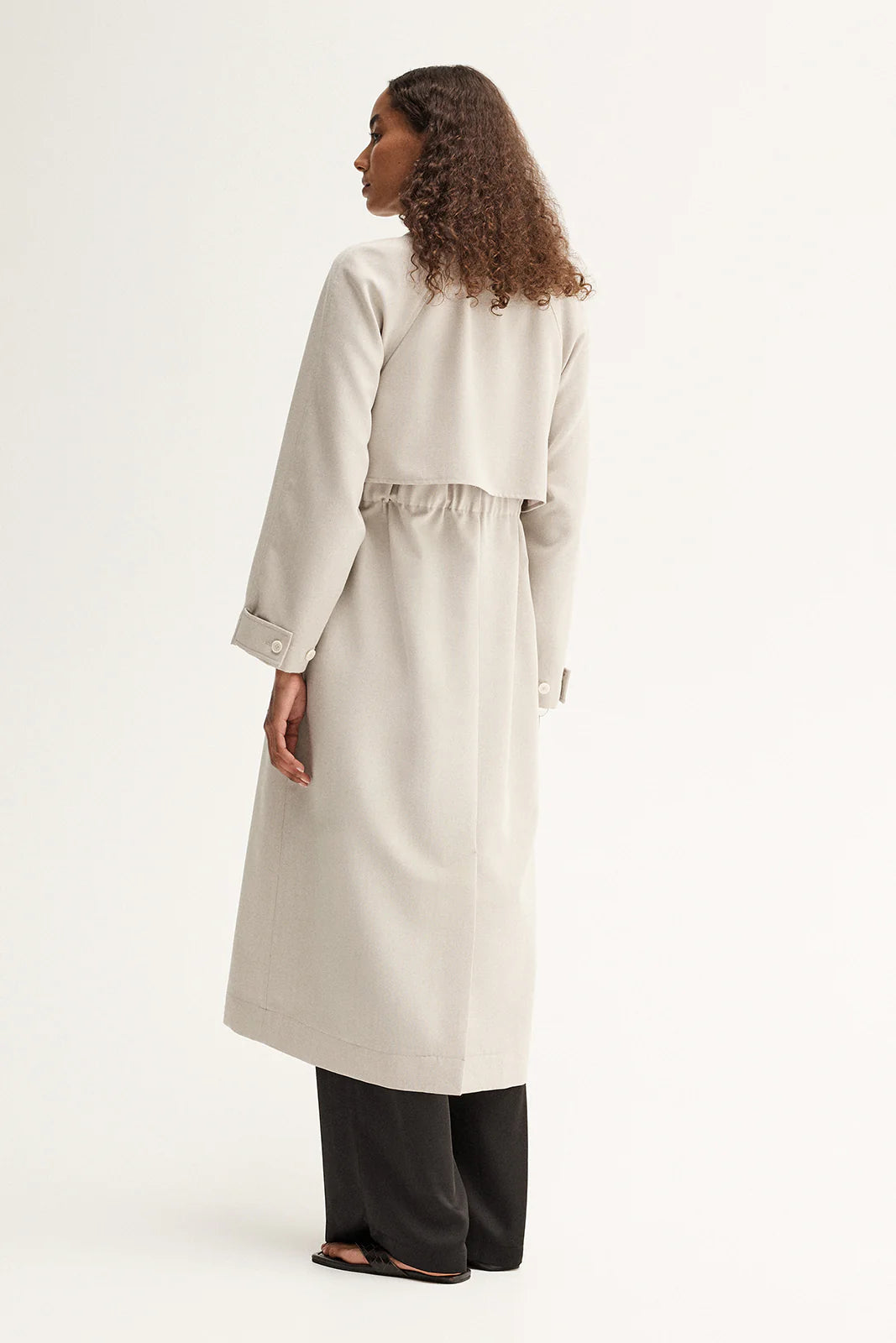 Nova Trench Coat in Pebble Elka Collective