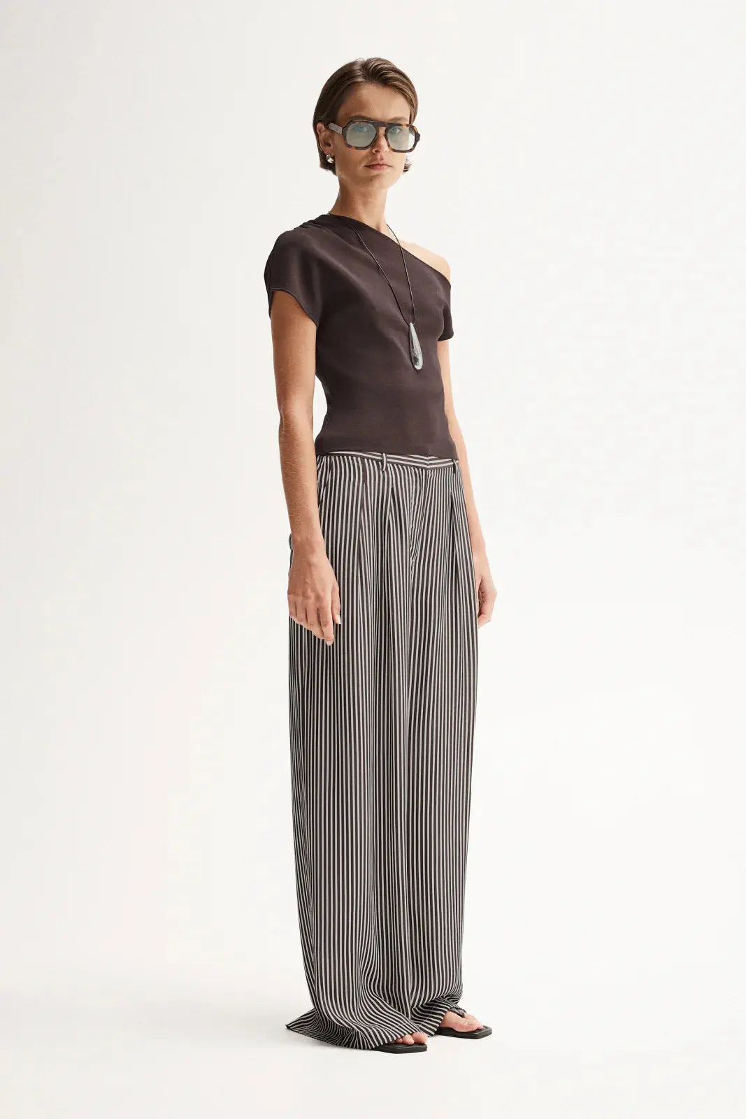 Serena Knit Top in Chocolate Elka Collective