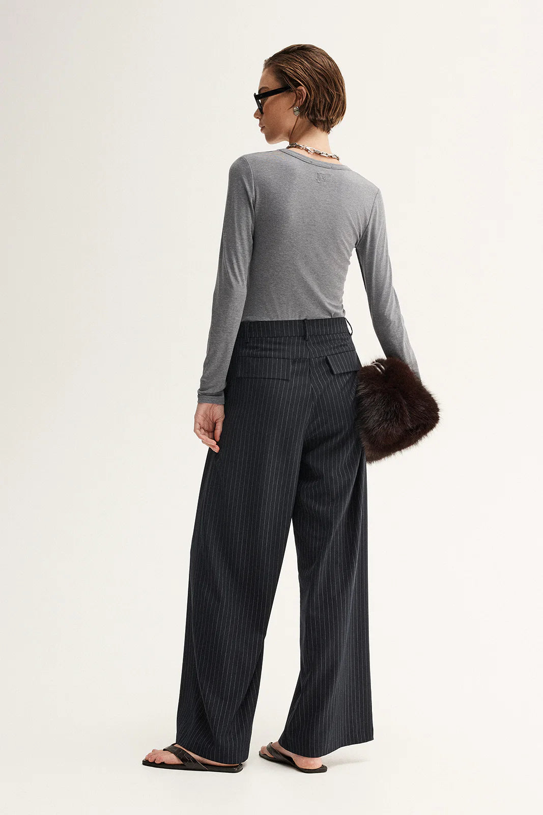 Sierra Top in Charcoal Marle Elka Collective