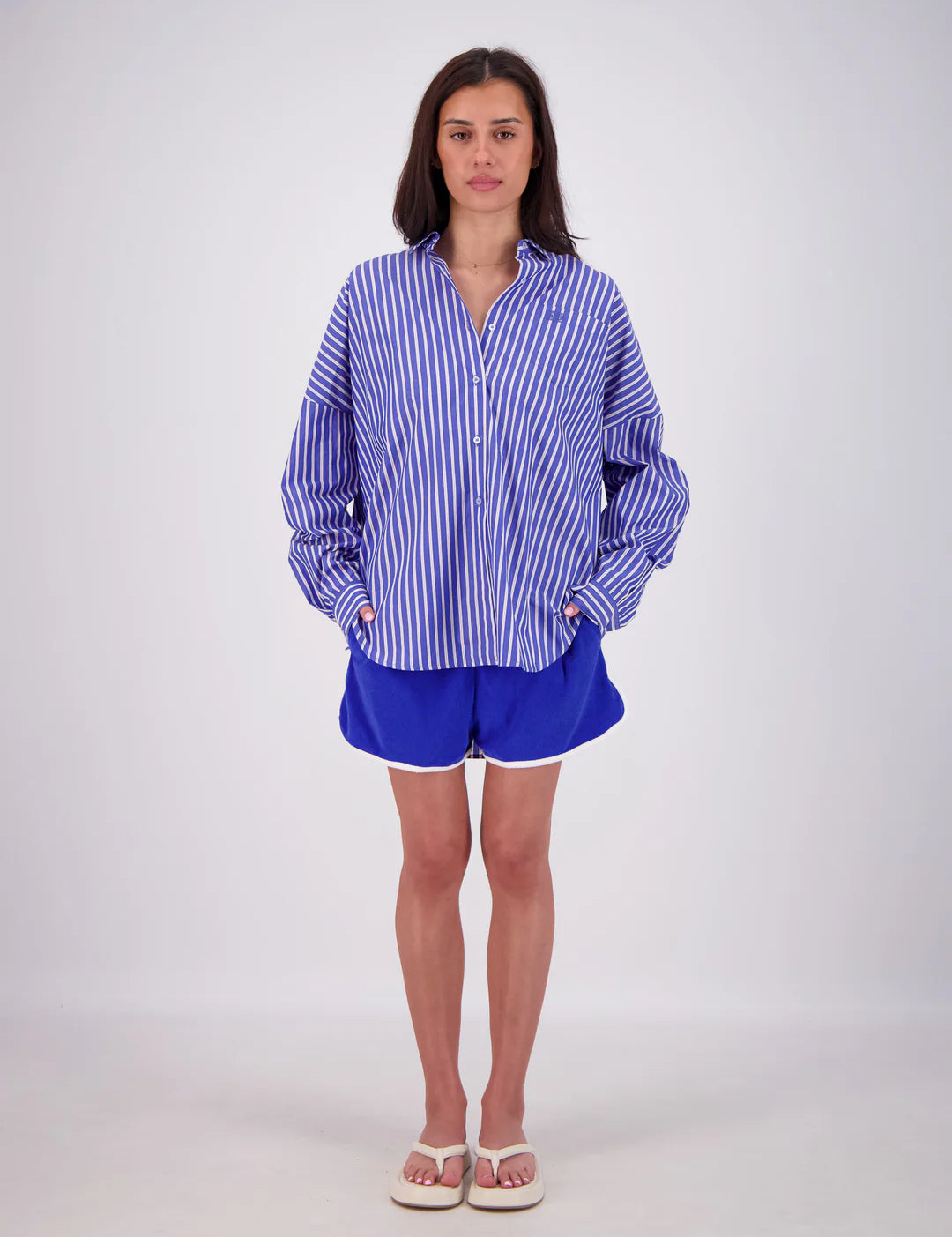 Mahalo Shirt in Blue Jasmine Alexa