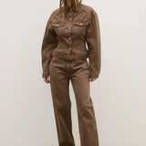 Avery Mid Rise Jean in Chocolate