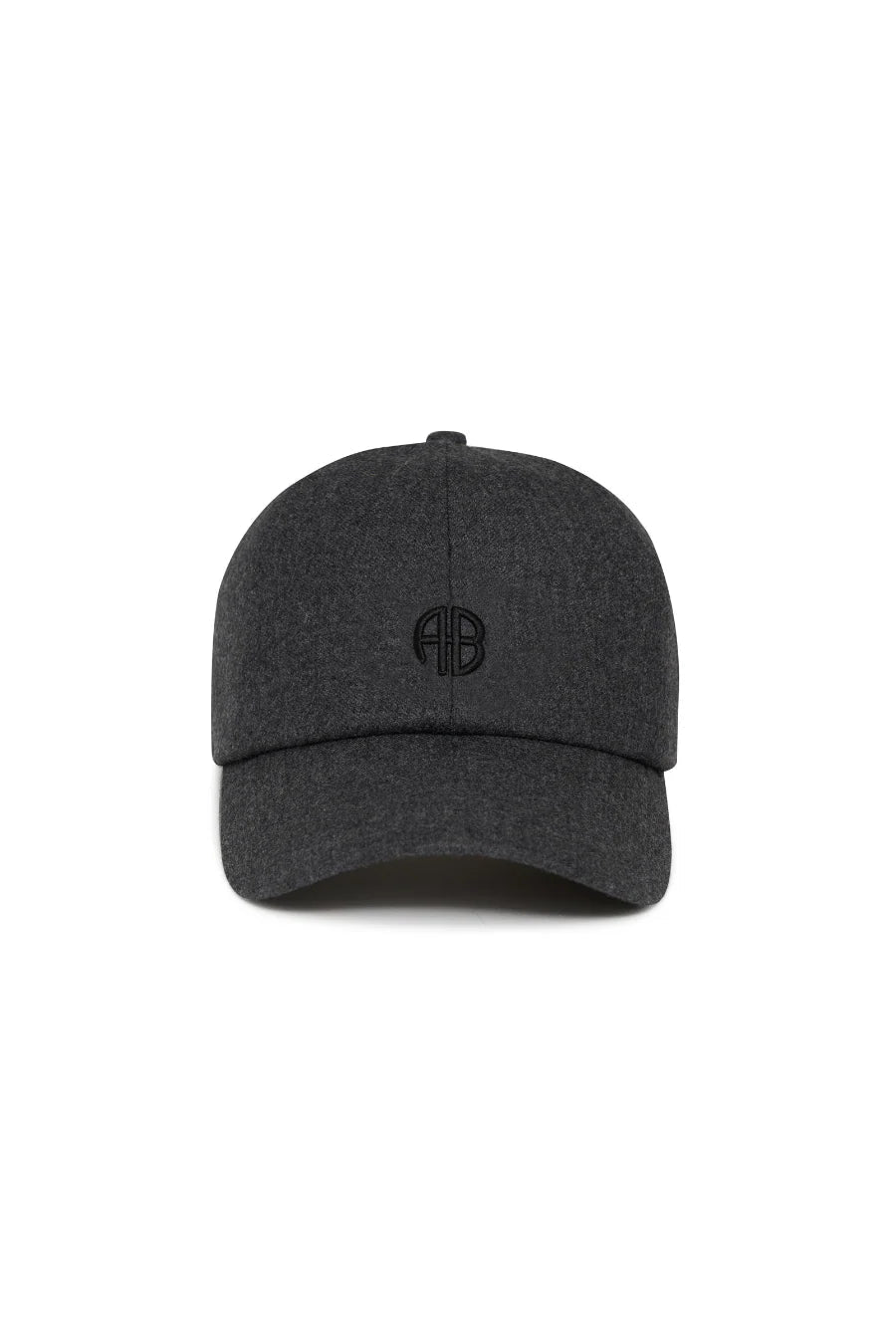 Jeremy Baseball Cap in Grey Wool Anine Bing