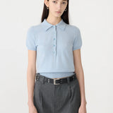 Wool Cashmere Slim Fit Polo