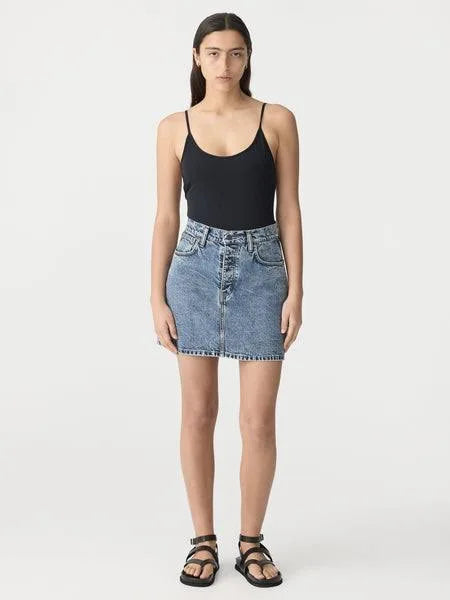 Denim Mini Skirt