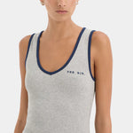 Yes Sir. Ribbed Tank in Grey Marle (Copy) Sir.