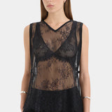 Ingrid Lace Top in Black Sir.
