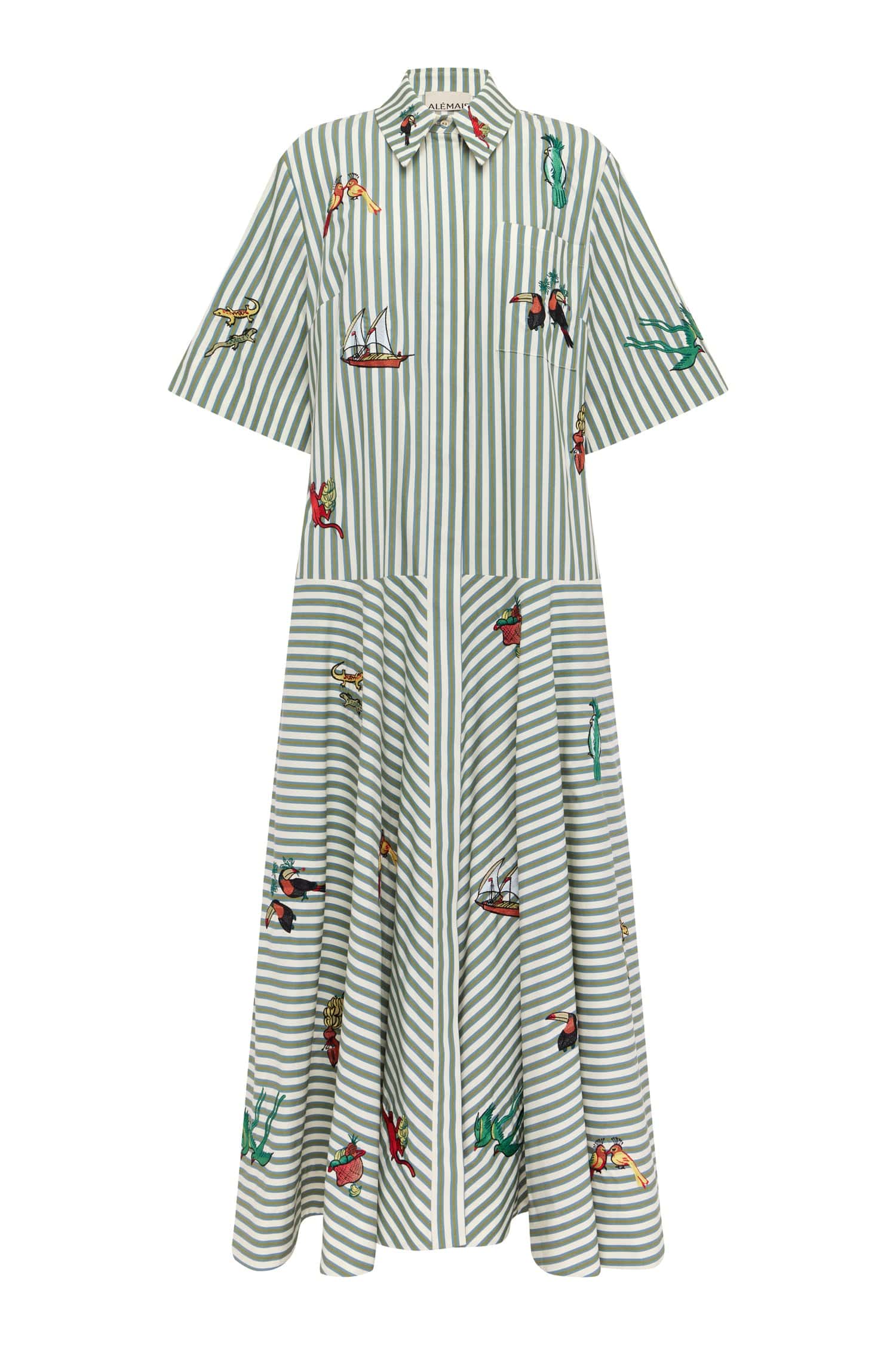 Bisou Embroidered Shirtdress Alemais